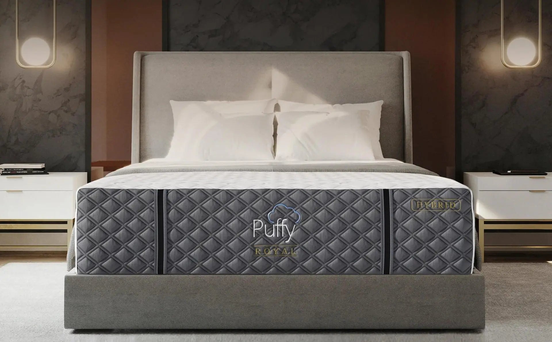 Puffy lux king deals mattress